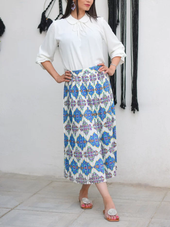 pleated skirt d094 scaled