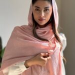 شال تاینی صورتی | کد 002