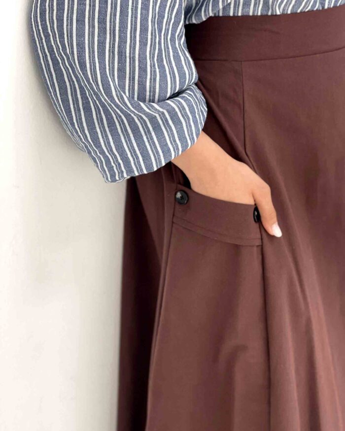 دامن خرداد قهوه ای 1