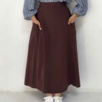 دامن خرداد قهوه ای | K003