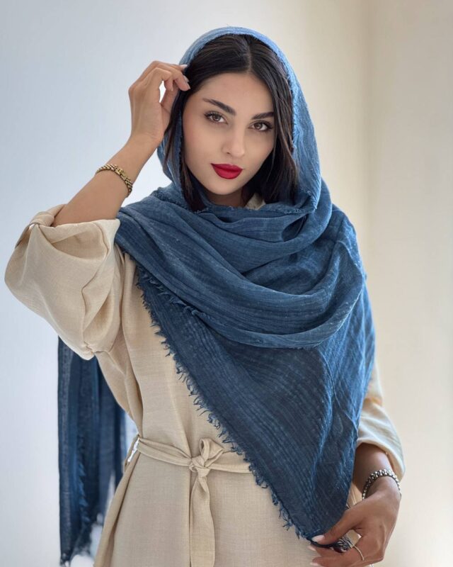 Blue Florentine Shawl