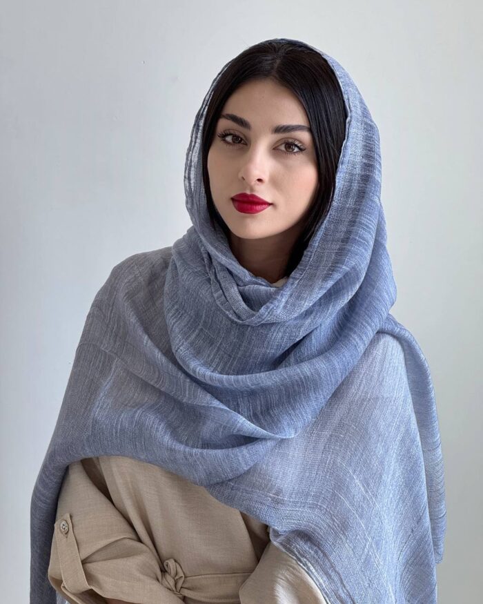 Blue denim Elora shawl2