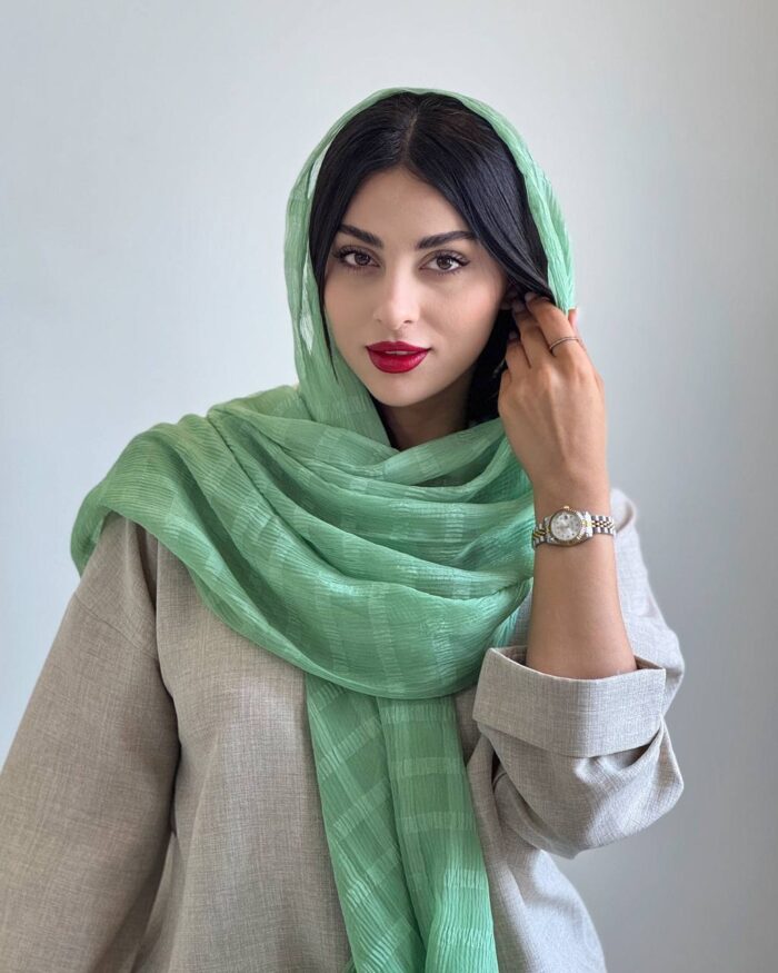 Green Nava Shawl2