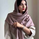 روسری کریستال شاین رز خاکی