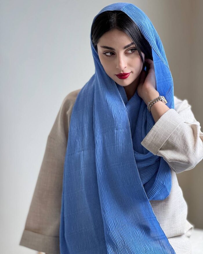 Ocean blue shawl