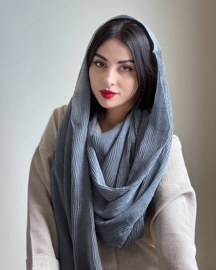Ocean gray shawl