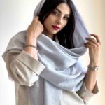 روسری کریستال شاین نقره ای