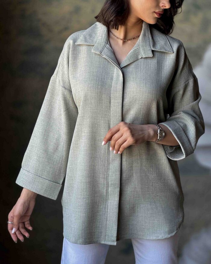 شومیز ساتیا سبز 2 scaled