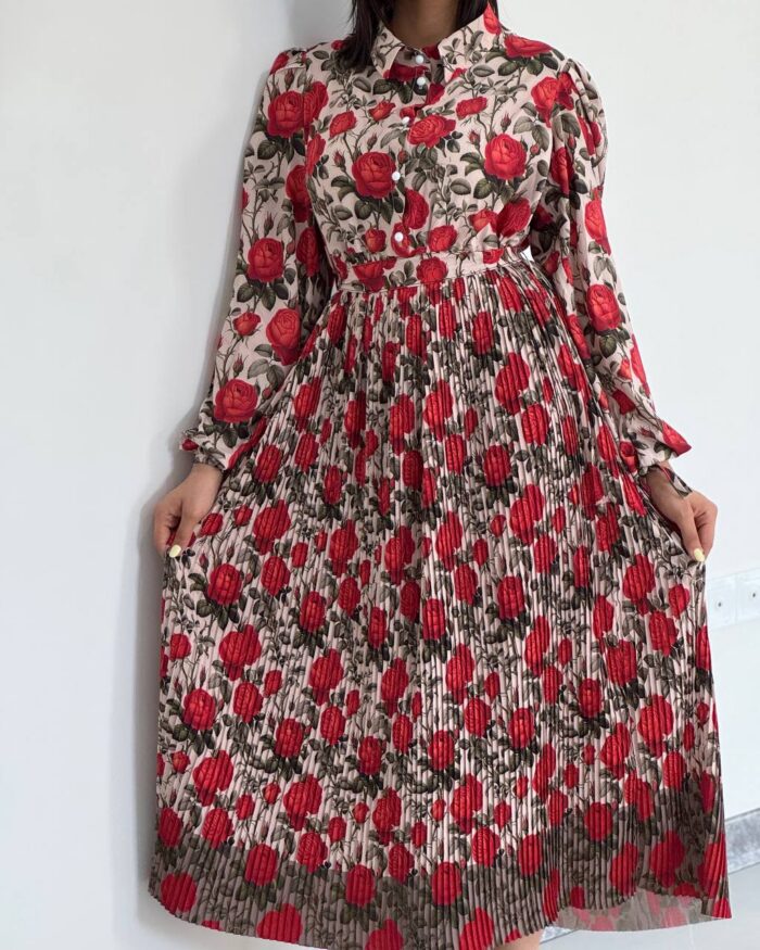 پیراهن پلیسه وستای | کد G810 - Image 3