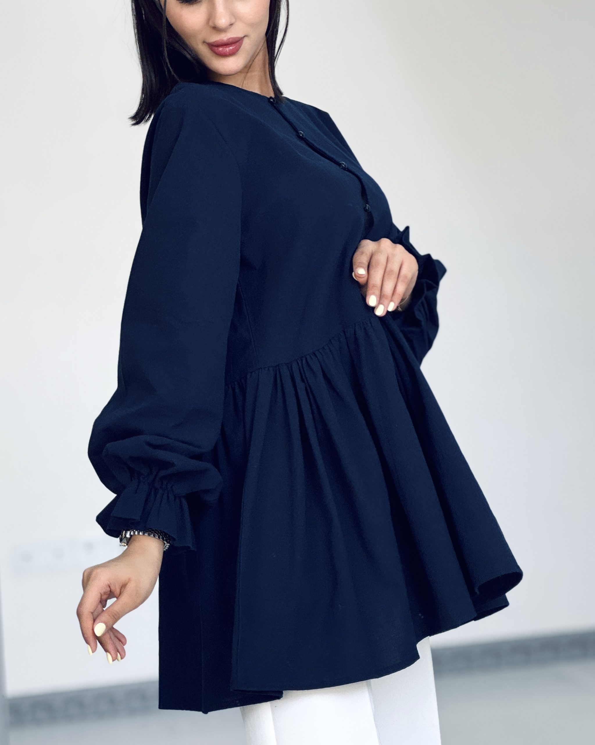 مانتو عروسکی سایان سرمه ای (2) مانتو عروسکی سایان سرمه ای 2 scaled