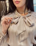 شومیز پاپیون موکا - Image 3