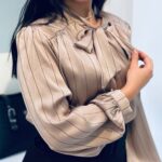 شومیز پاپیون موکا