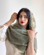 روسری رز رنگ زیتونی - Image 2