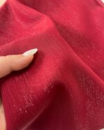 روسری کرشه لمه قرمز