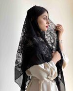 روسری پیچک رنگ مشکی - Image 2