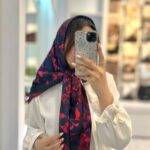 روسری کلاسیک ابریشم کد 647